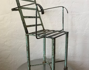 Welded Steel Chair Etsy