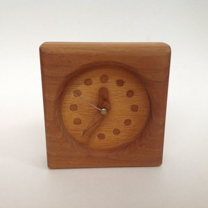Mid Century Eames era Kienzle Design Wooden Clock, Germany c.1970