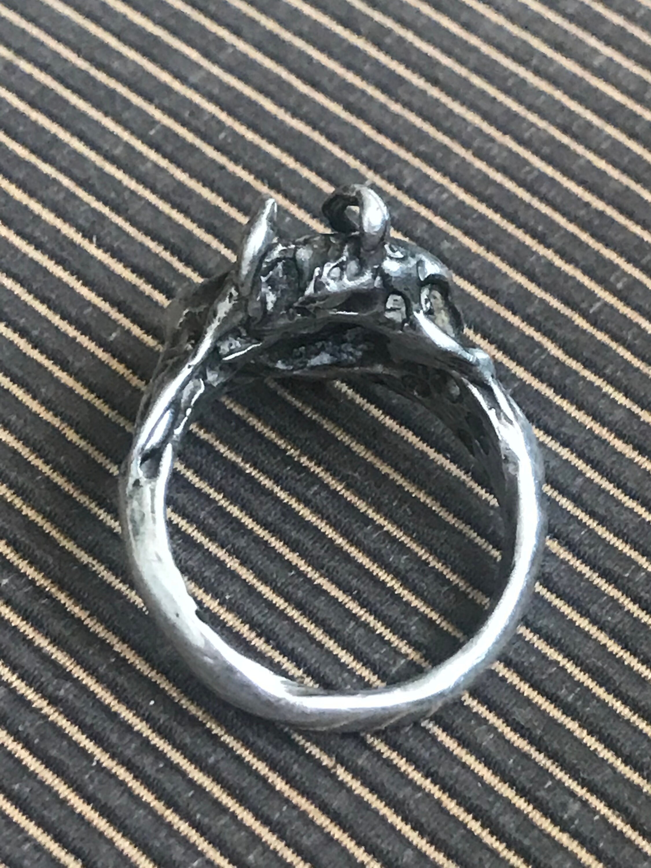 Hippie Rock Rings 1960s Hippie Rocker Abstract Sterling Ring With Raw Turquoise - Etsy