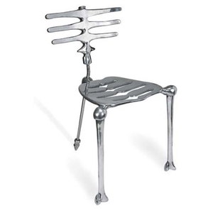Super Rare Early Production Michael Aram &quot;Skeleton&quot; Chair - Signed c.1993