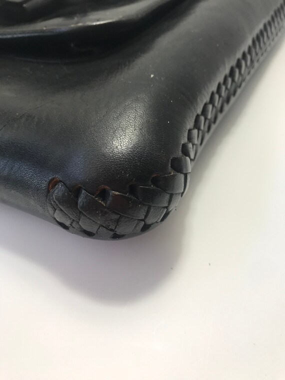 Motorcycle Thick Leather Handcrafted Shoulder Bag - image 7