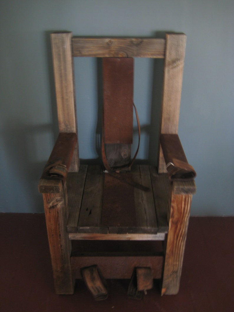 Controversial Electric Chair Film Prop Brooklyn Ny C 1973