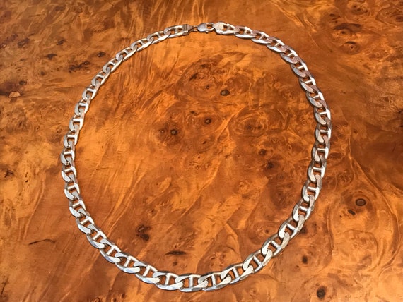 silver gucci link necklace