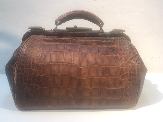 Brown doctor medical bag black, steampunk leather purse – купить на Ярмарке  Мастеров – HBDN7COM