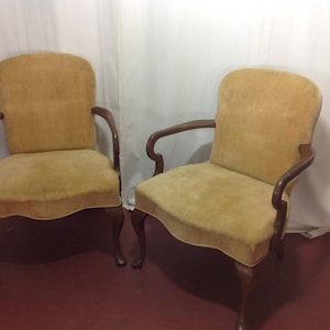 Pair Hollywood Regency Decorative Chairs,by Hickory c.1968