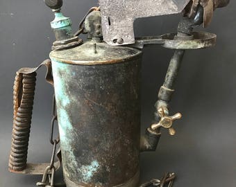 Giant Mid-Evil Machine Age Blow Torch, c.1930