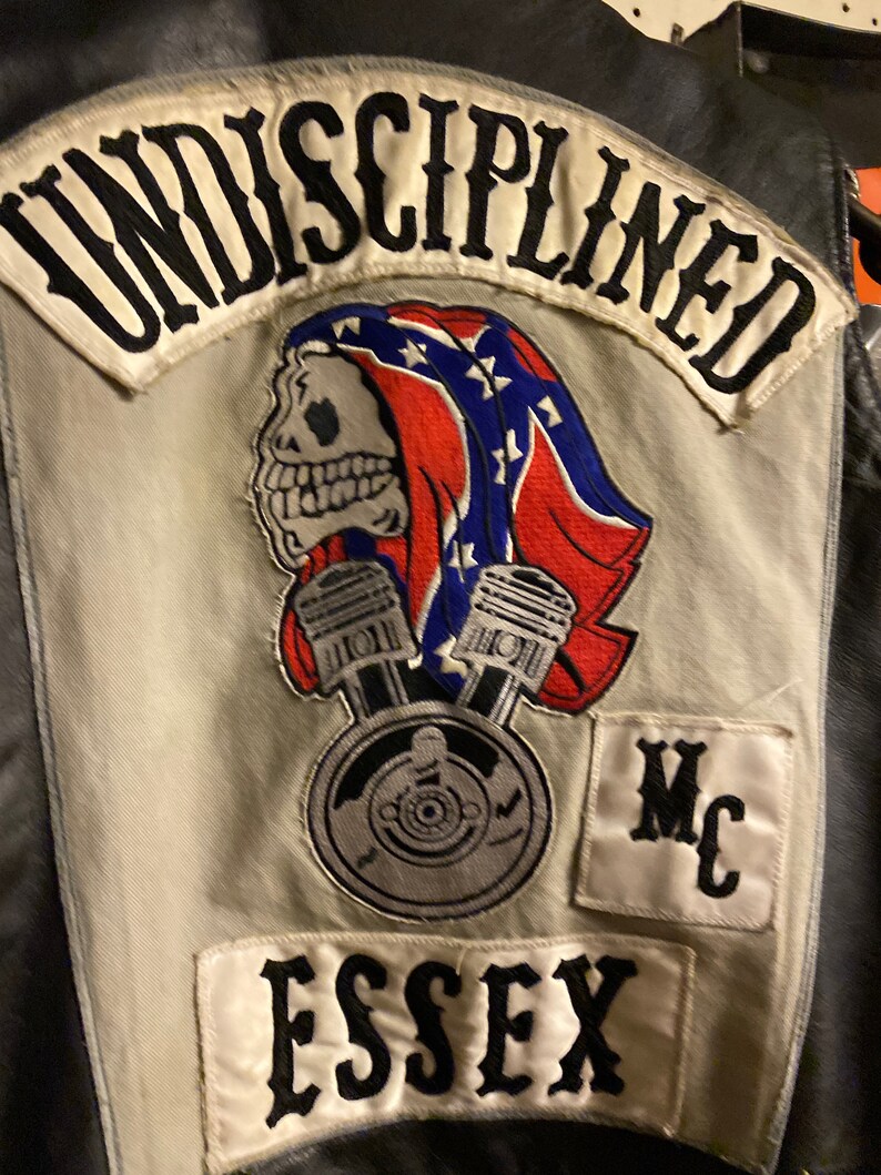 Vintage 1980s Motorcycle Club Leather Vest With Patch | Etsy