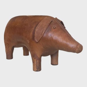 Leather Pig Omersa - Etsy