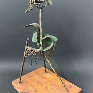 Brutalist Abstract Mixed Metals Sculpture, c.1965