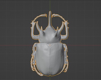 5 Horned Beetle STL 3D printable