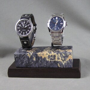 Watch Stand , Watch Holder, Watch Display - Burl / Wenge