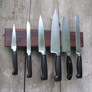 Magnetic Knife Rack, Knife Holder, Knife Rack, Knife Storage, Granadillo