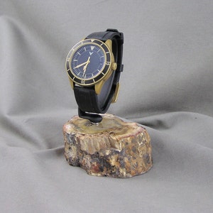 Watch Stand , Watch Display, Watch Holder - Petrified Wood