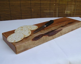 Serving Board, Sushi, Cutting Board, Presentation Platter, Serving Tray, Serving Platter - Live Edge, Rustic, Hard Maple