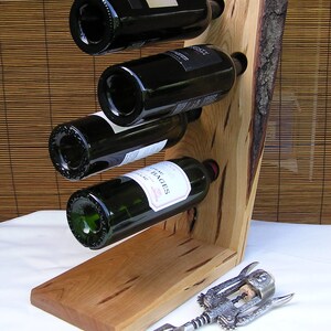 Wine Rack, Wine Storage, Wine Holder, Wine Display, Rustic Maple