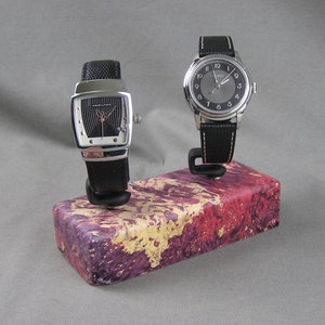 Watch Stand , Watch Holder, Watch Display - Burl