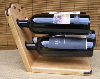 Wine Rack, Wine Storage, Wine Holder, Wine Display, Greene & Greene, Cherry, Wenge