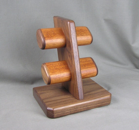 Watch Stand, Watch Holder, Watch Display, Mahogany / Black