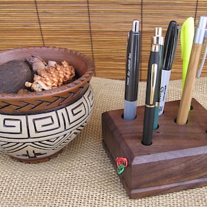 Desk Organizer, Rustic Wood Desk Organizer