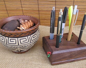 Desk Organizer, Rustic Wood Desk Organizer