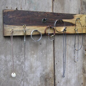 Rustic Jewelry Organizer, Key Holder, Necklace Ring Jewelry Display