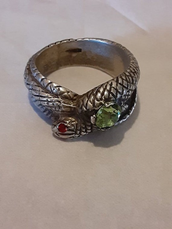 Art Deco Serpent Ring SS 11 - image 2