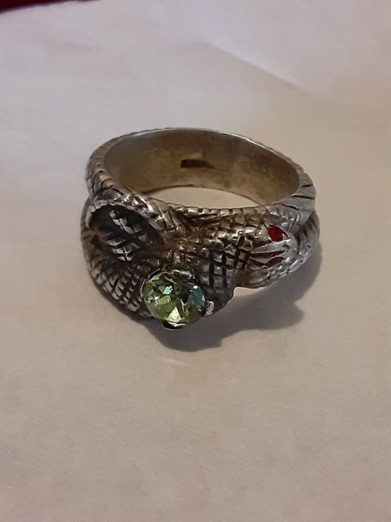 Art Deco Serpent Ring SS 11 - image 6