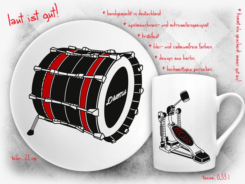 Super Geschenk für Schlagzeuger / Drummer WUMS Bild 2