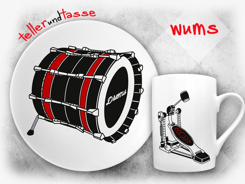 Super Geschenk für Schlagzeuger / Drummer WUMS Bild 1