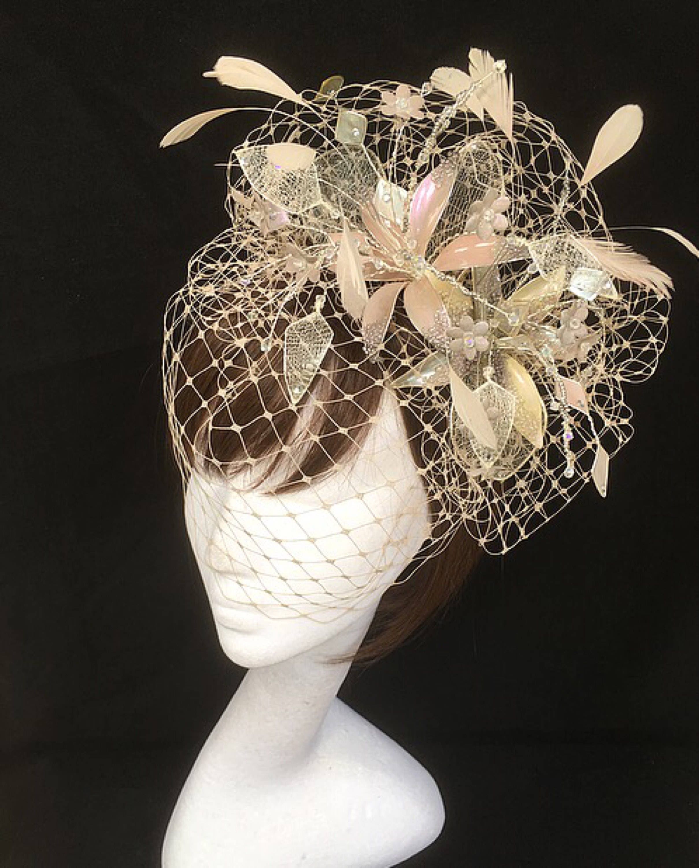 Mink Facinator A custom mink fascinator, inbox for price #kingdomcrowns  main image 3