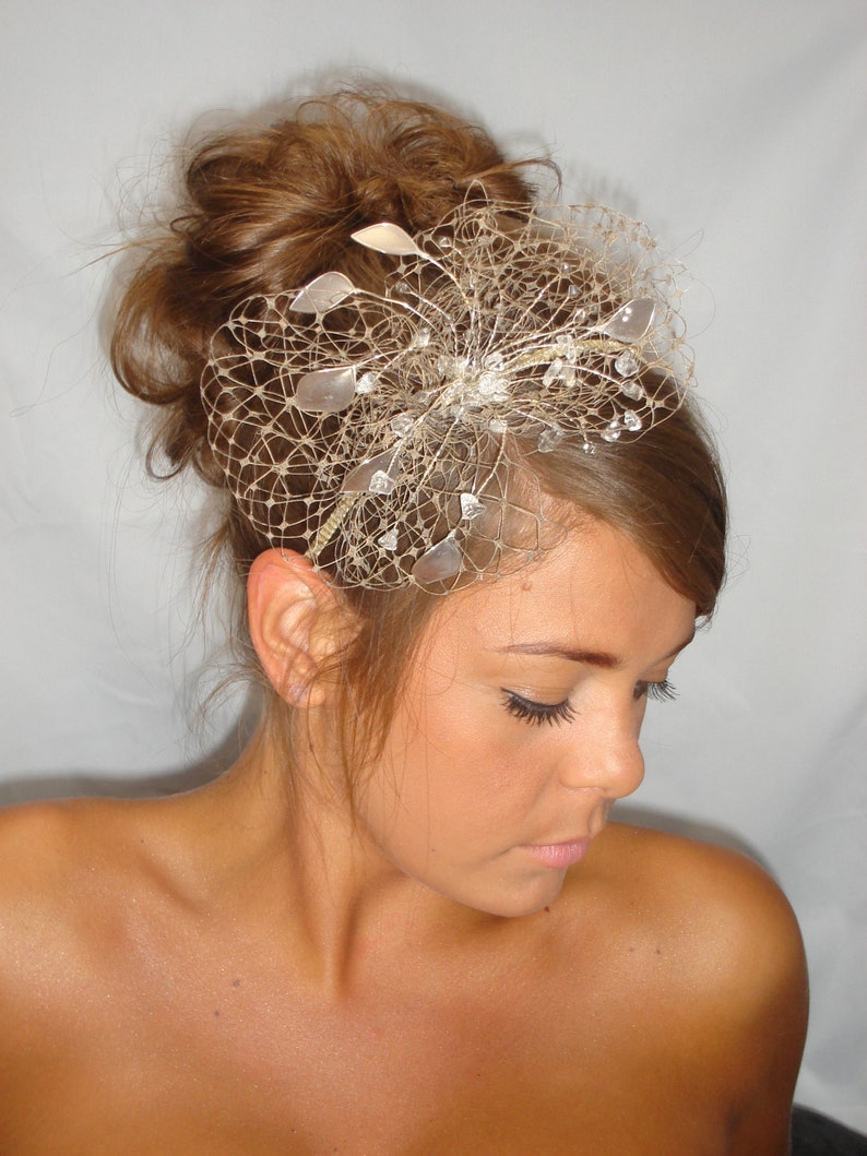 Gold Fascinator Mother of the Bride Summer Wedding Wedding Etsy