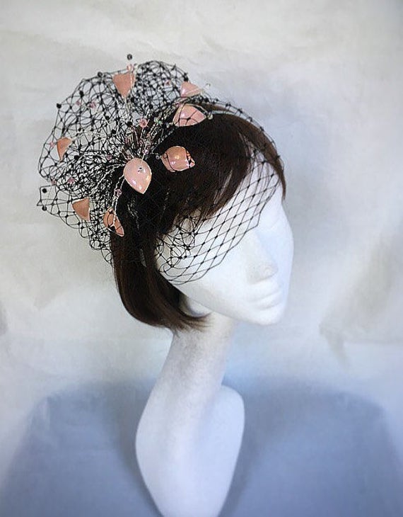 Pink Fascinator, Black Fascinator, Mother of the Bride 