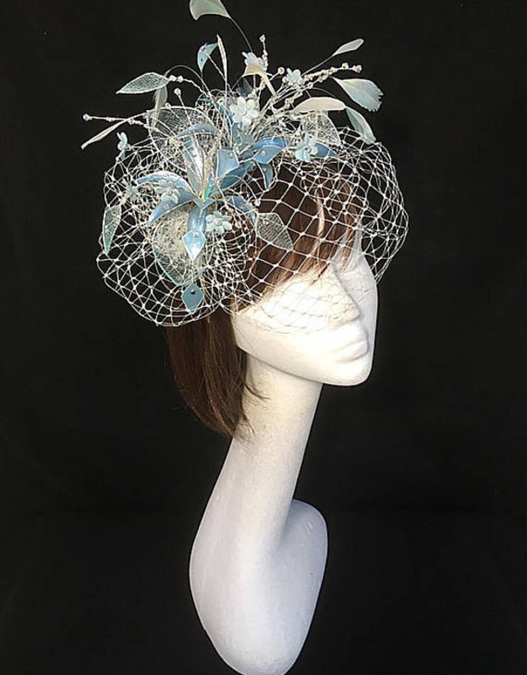 Blue Fascinator , Fascinator, Mother of the Bride Hat, Unique