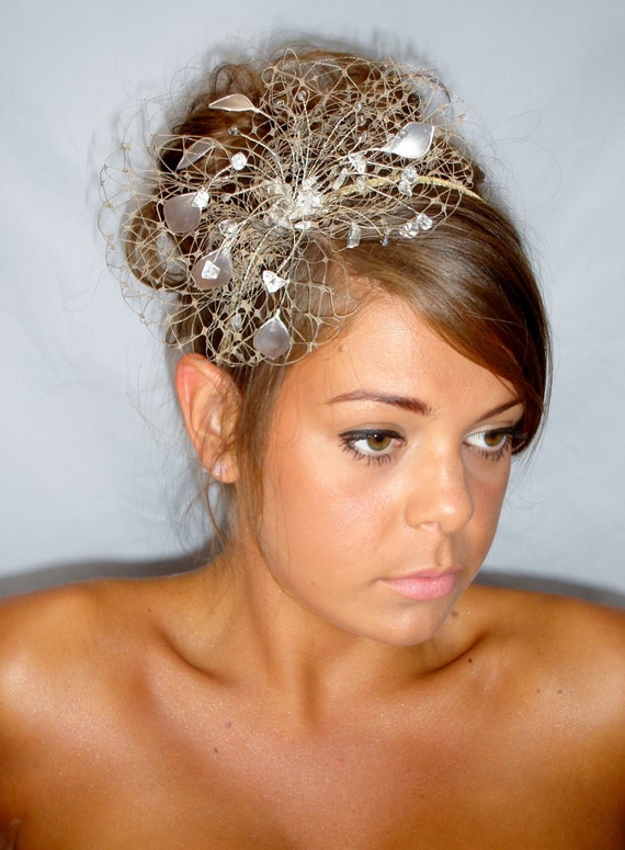 Gold Fascinator Mother of the Bride 