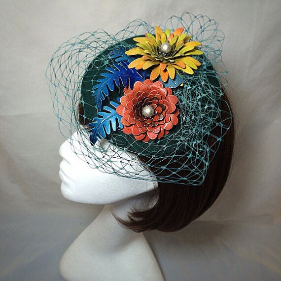 1940s Fascinator Flower Fascinator 