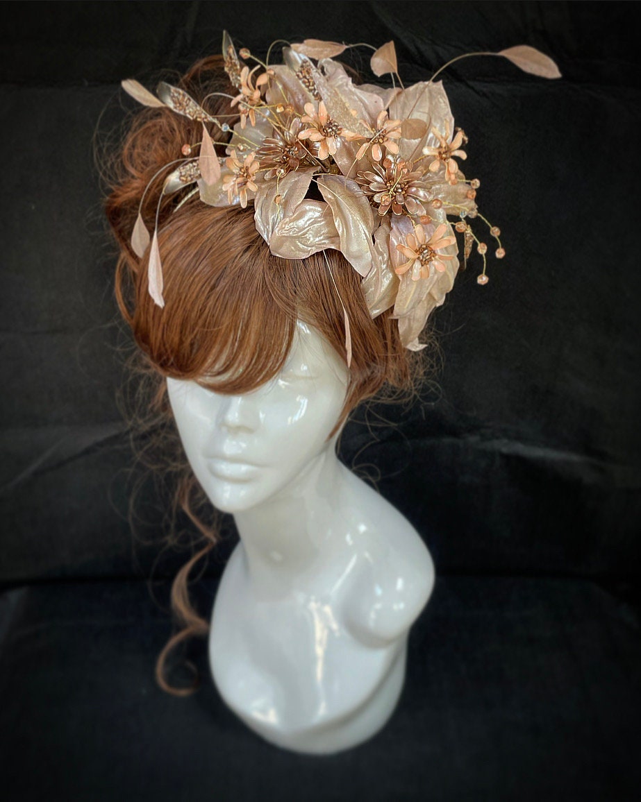Oyster coloured wedding hats hotsell