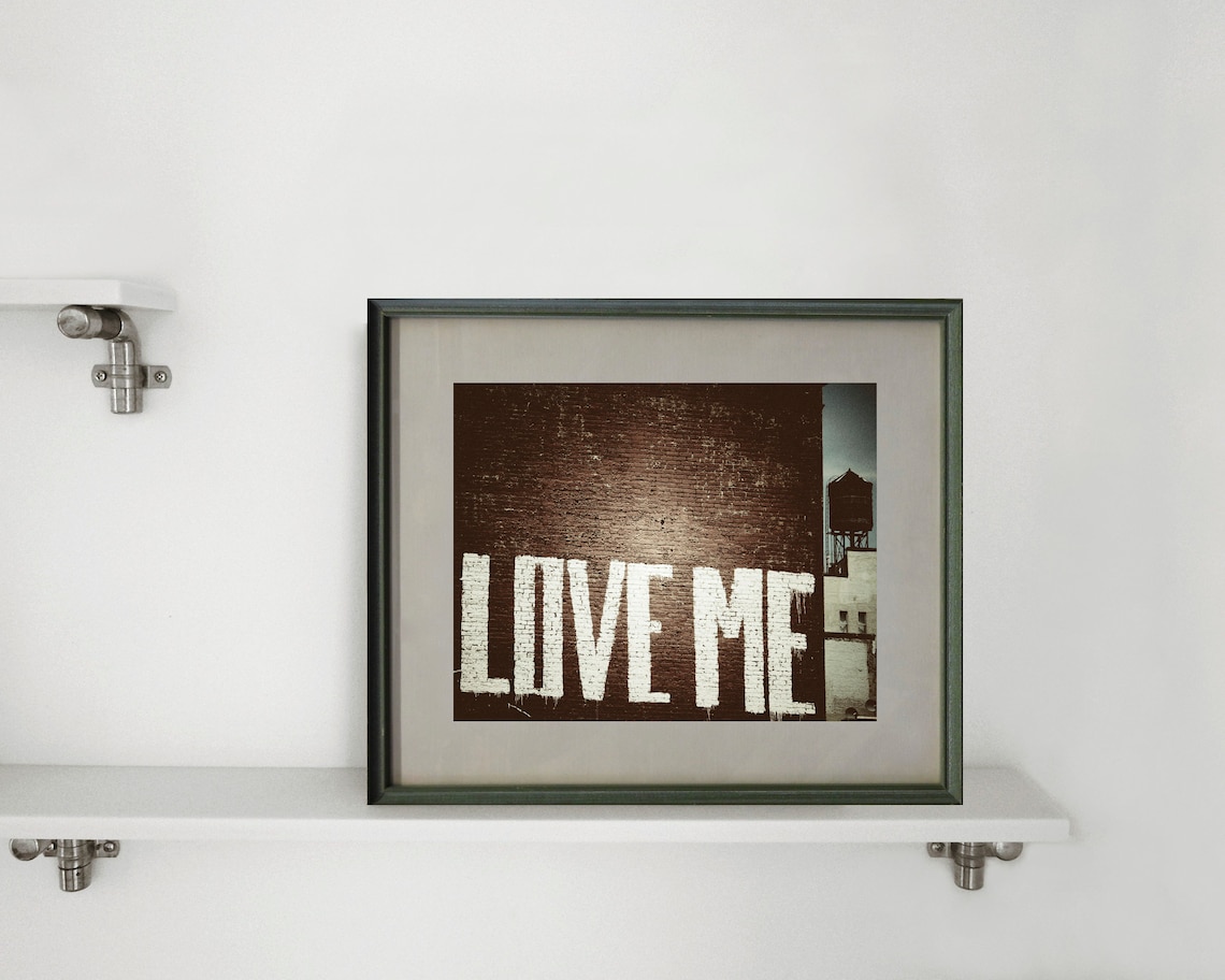 Love Me New York City Graffiti Art Wall Decor New York Etsy