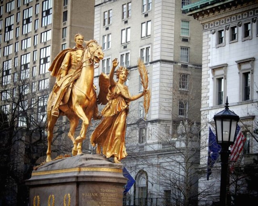 Photographie de New York Fifth Ave Grand Army Plaza Statue Etsy France