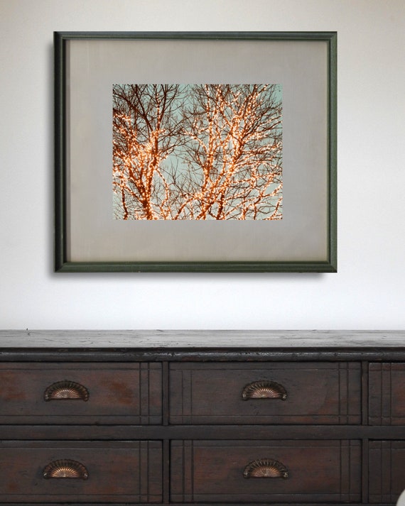New York Christmas Lights Photograph: Winter Tree Art - Etsy 日本