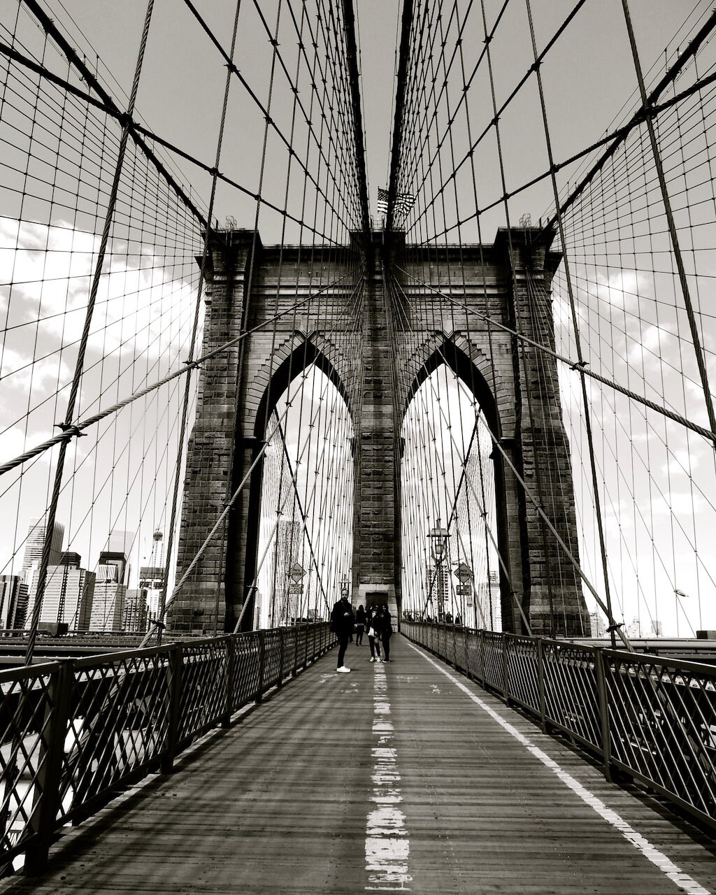 Brooklyn Bridge Photography Print: NYC Landmark Wall Decor