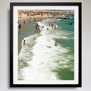 Beach Photography - Coney Island New York - Summer Beach - Nature Ocean Waves - Wall Decor - Landscape Photograph