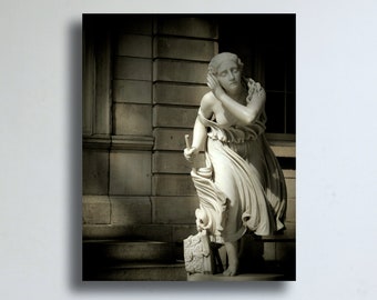 Nydia of Pompeii Sculpture Photograph - Antique Wall Decor