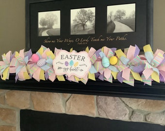 Easter Garland, Easter Decoration, Spring Garland, Egg Hunt Garland, Easter Egg Decor