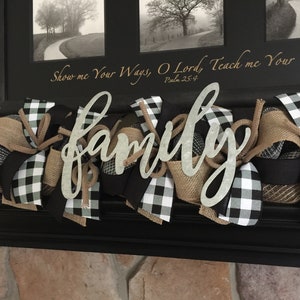 Farmhouse Decor, Farmhouse Garland, Buffalo Plaid Decor,  Mantle Garland, Black and White Decor, Mantle Decoration