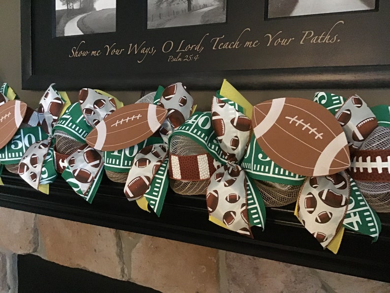 Super Bowl Decor, Super Bowl Party, Super Bowl Decoration, Football Decor, Super Bowl 2024, Fireplace Mantle image 8