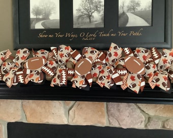 Fall Football, Mantle Garland,  Fall Garland, Halloween Garland, Decor, Fall Decoration, Thanksgiving Garland