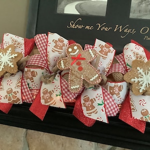 Christmas Garland, Gingerbread Decoration, Mantle Garland, Peppermint Christmas, Christmas  Decor