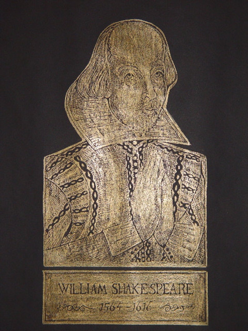 Brass Rubbing of William Shakespeare, West Westminster Abbey, Grave