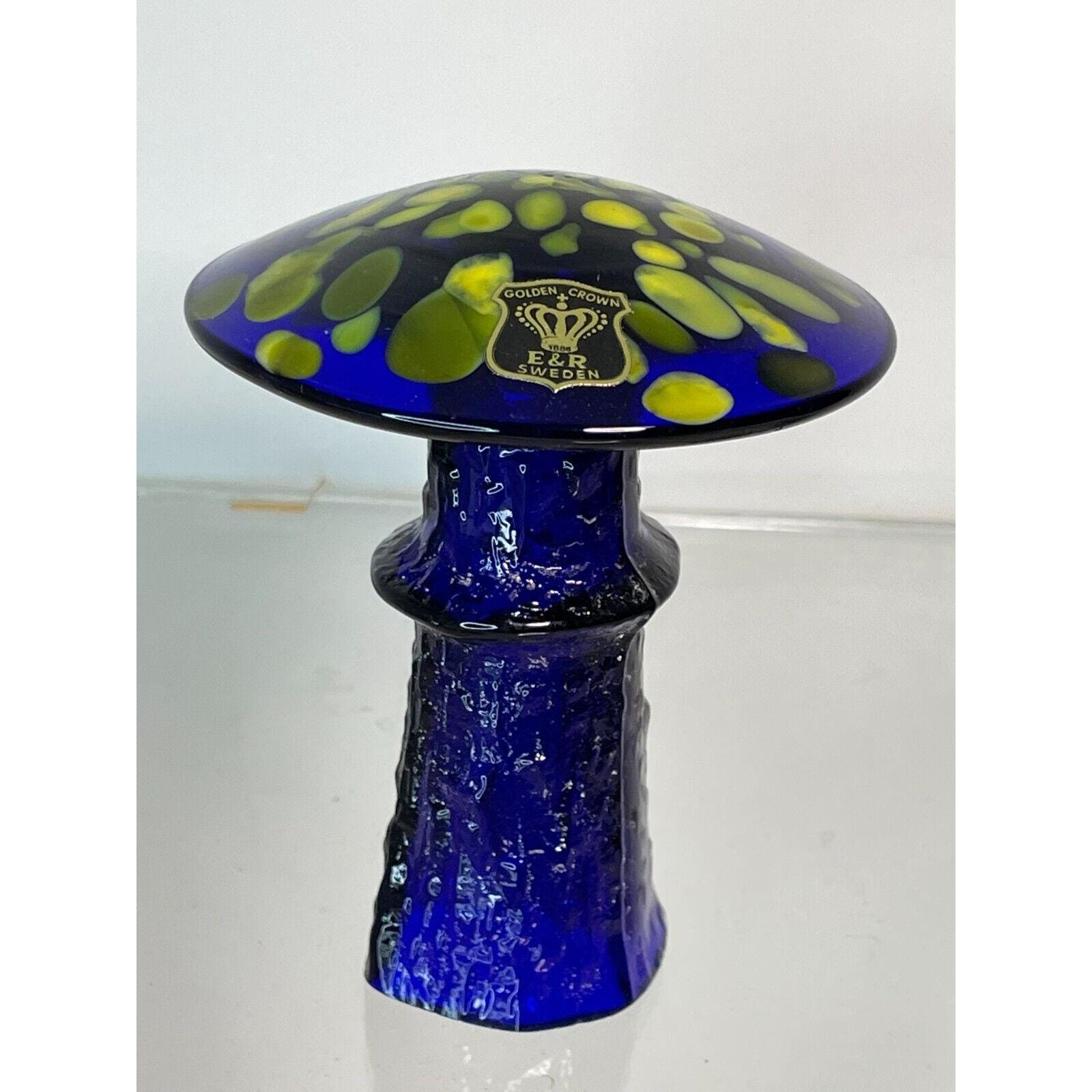 Bo Borgström Mushroom Hand Blown Art Glass From Åseda Sweden