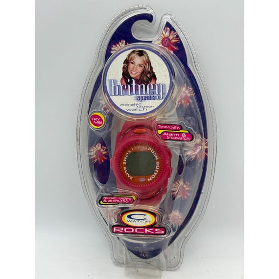2000 Britney Spears C Watch Rocks Animated Fashion Watch NOS  display picture 2